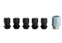 M12X1.5 Svart Säkerhetsbultskit 5-pack Ford Racing