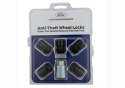 M12X1.5 Svart Säkerhetsbultskit 5-pack Ford Racing