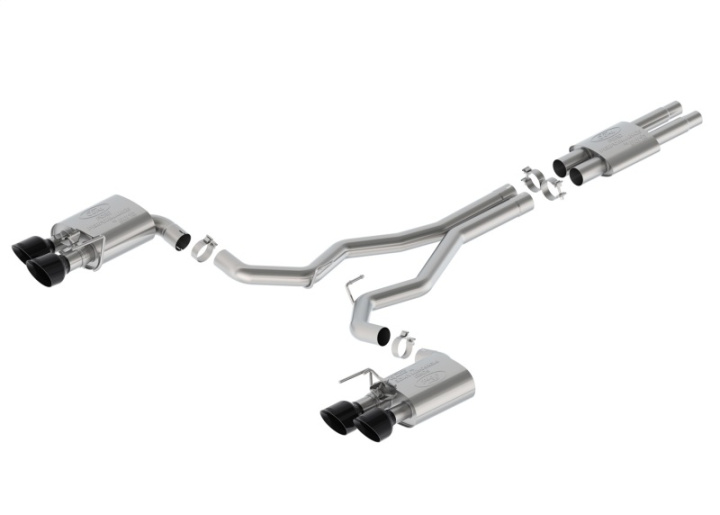 24-26 Mustang Dark Horse Sport Aktivt Cat-Back Avgassystem - Svart Ford Racing i gruppen Välj bilmodell / Ford hos DDESIGN Scandinavia AB (frpM-5200-DHS)