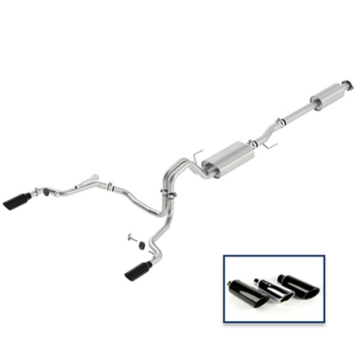 2015-20 F-150 Touring Avgassystem Utblås bak - Svart Ford Racing i gruppen Välj bilmodell / Ford hos DDESIGN Scandinavia AB (frpM-5200-F1550DTBA)