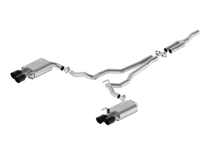 2024-25 Mustang 2.3L Extreme Aktiv Cat-Back - Svart Ford Racing i gruppen Välj bilmodell / Ford hos DDESIGN Scandinavia AB (frpM-5200-M2EB)