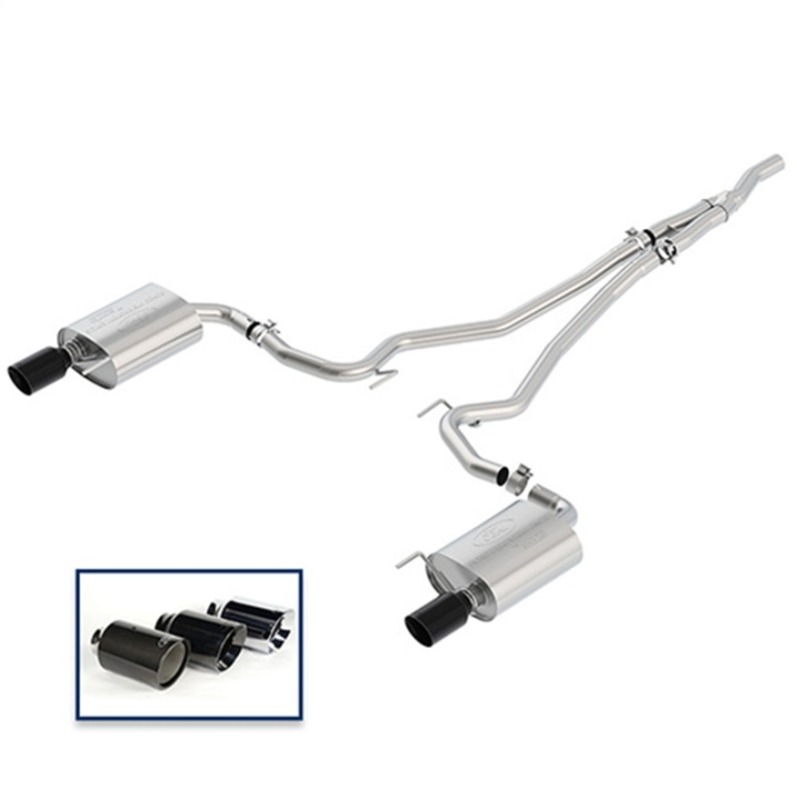 2015-23 Mustang 2.3 Extreme Avgassystem - Svart Ford Racing i gruppen Välj bilmodell / Ford hos DDESIGN Scandinavia AB (frpM-5200-M4EBA)