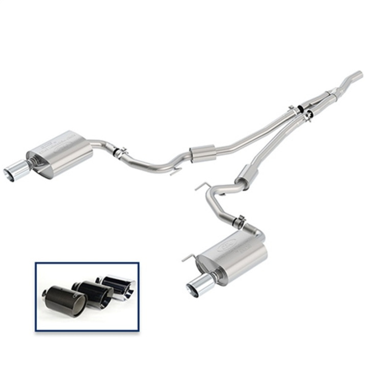 2015-23 Mustang 2.3 Sport Avgassystem - Kromade Utblås Ford Racing i gruppen Välj bilmodell / Ford hos DDESIGN Scandinavia AB (frpM-5200-M4SCA)