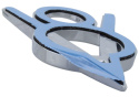 Emblem Självhäftande Krom V-8 Ford Racing