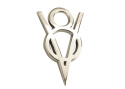 Emblem Självhäftande Krom V-8 Ford Racing