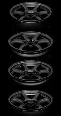 Gram Lights 57CR 15X8.0 +28 4-100 SUPER DARK GUNMETAL Fälg