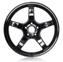 Gram Lights 57CR 18X9.5 +38 5-120 GLOSSY BLACK Fälg
