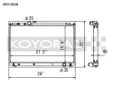 Toyota Chaser JZX100 96-00 \'\'N-FLO\'\' Dual Pass Aluminium Kylare Koyorad