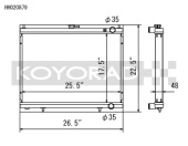 koyHH020879 Nissan Skyline R34 GT-R 98-00 Aluminium Kylare Koyorad (1)