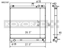 Nissan Titan / Armada 04-15 Aluminium Kylare Koyorad