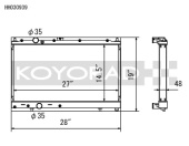 koyHH030939 Mitsubishi Evo 4-6 92-00 Aluminium Kylare Koyorad (2)