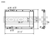 koyV2926 Honda Civic SI (8th Gen) Coupe and Sedan w/2.0L 06-11 Aluminium Kylare Koyorad (1)
