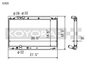Honda Civic SI (8th Gen) Coupe and Sedan w/2.0L 06-11 Aluminium Kylare Koyorad
