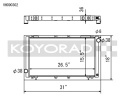 Subaru Legacy GT 91-94 Aluminium Kylare Koyorad