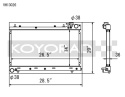 Subaru Forester XT Turbo 06-08 Aluminium Kylare Koyorad