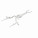 1965-1969 Chevrolet Impala Street Series Crossmember-Back Performance Exhaust System Magnaflow
