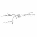 1965-1969 Chevrolet Impala Street Series Crossmember-Back Performance Exhaust System Magnaflow