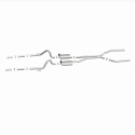 1964-1966 Ford Mustang Street Series Crossmember-Back Performance Exhaust System Magnaflow