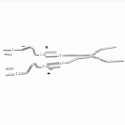 1967-1970 Ford Mustang Street Series Crossmember-Back Performance Exhaust System Magnaflow