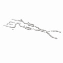 1967-1970 Ford Mustang Street Series Crossmember-Back Performance Exhaust System Magnaflow