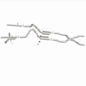 1955-1957 Chevrolet Bel Air Street Series Crossmember-Back Performance Exhaust System Magnaflow
