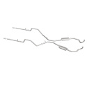 1961-1964 Chevrolet Impala Street Series Crossmember-Back Performance Exhaust System Magnaflow