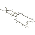 1955-1957 Chevrolet Bel Air Street Series Crossmember-Back Performance Exhaust System Magnaflow