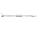 2007-2011 Jeep Wrangler Off-Road Pro Series Catback Sportavgassystem Magnaflow