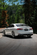 Audi S5 Coupe/S4 Sedan 18-21 T304 SS 2.5\'\' Resonatorback Sportavgassystem Quad Utblås Bak Kromade Utblås MBRP