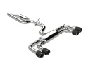 VW Golf R MK8 2022+ Catback Sportavgassystem Quad Utblås Bak Aktivt Avgassystem Kolfiber Utblås MBRP
