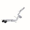 Hyundai Veloster Turbo 13-18 Dubbla Utblås T409 2.5\'\' Catback Sportavgassystem Kolfiberutblås MBRP