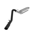 Jeep Wrangler TJ 2.5L/4.0L 00-06 2.5\'\' Catback Sportavgassystem Singel Sidoutblås Svart Coatad MBRP