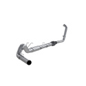 F-250/350 6.0L 03-07 EC/CC 5\'\' Turbo-Back Sportavgassystem (OEM Katalysator) Sidoutblås AL MBRP