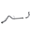 F250 / F350 / F450 6.7L 11-14 4\'\' Filter-Back Singel Sidoutblås AL + Downpipe MBRP