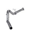 11-16 Ford F250/350/450 6.7L 4\'\' Filter-Back Single Exit Aluminzed Steel Ej Ljuddämpat MBRP
