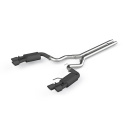 18-19 Ford Mustang GT 5.0 3\'\' Dubbla Utblås Bak Catback Sportavgassystem Quad 4\'\' Utblås Dubbla Väggar- Svart Coatat MBRP