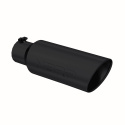 Universal  Utblås 6\'\' O.D. Rullade Kanter 4\'\' In 18\'\' in Längd Svart Coatad MBRP
