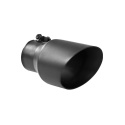 Universal Utblås 4.5\'\' O.D. Vinklade Dubbla Kanter 3\'\' In 8\'\' Längd Svart MBRP