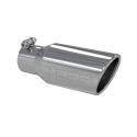 Universal Utblås 4\'\' O.D. Vinklade Rullade Kanter 2 3/4\'\' In 10\'\' Längd T304 MBRP