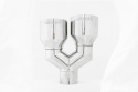 Universal T304 SS Dual Utblås 4\'\' OD/2.5\'\' In MBRP