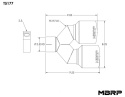 Universal T304 SS Dual Utblås 4\'\' OD/2.5\'\' In MBRP