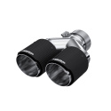 3\'\' ID / Dual 4\'\' OD Out Staggered L 9.87in / R 9.37in Dual Wall Carbon Fiber Universalt Utblås MBRP