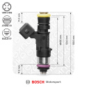 Bosch Spridare 2200cc NGI2 53mm (EV14S) 5 st Flödesmatchade Nuke Performance