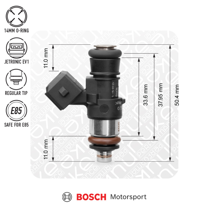 Bosch Spridare 1462cc 38mm (EV14K) 8 st Flödesmatchade Nuke Performance i gruppen Tuning / Bränslesystem / Spridare hos DDESIGN Scandinavia AB (nuke-131-08-150)
