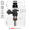 Bosch Spridare 870cc 53mm (EV14S) 5 st Flödesmatchade Nuke Performance