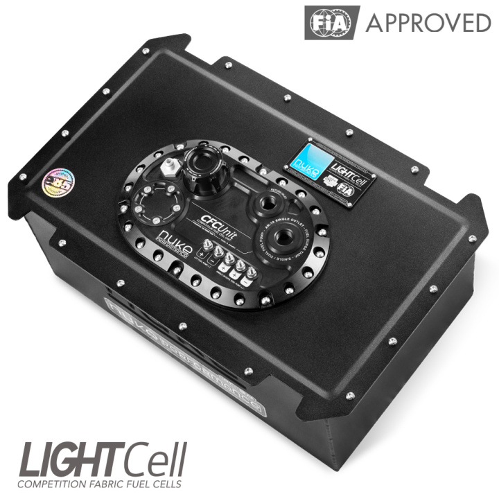 LightCell Fuelcell 35 liter / 9 gallon med CFC-enhet för Borstlösa Bränslepumpar Nuke Performance i gruppen Tuning / Bränslesystem / Bränsle Fuelcells hos DDESIGN Scandinavia AB (nuke-150-09-135)