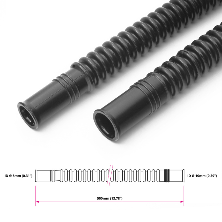 Korrugerad Bränsleslang för Tankmontering Svart Nylon Ø8/10mm 350mm Nuke Performance i gruppen Tuning / AN-Kopplingar, Slang & Tillbehör / AN Slang & Rör / AN Slangar hos DDESIGN Scandinavia AB (nuke-150-20-302)