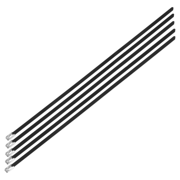 Låsande Buntband Rostfritt Stål 7.9mm x 500mm Svart 5 st Nuke Performance i gruppen Tuning / Värmeisolering & Kabelskydd hos DDESIGN Scandinavia AB (nuke-290-01-106)