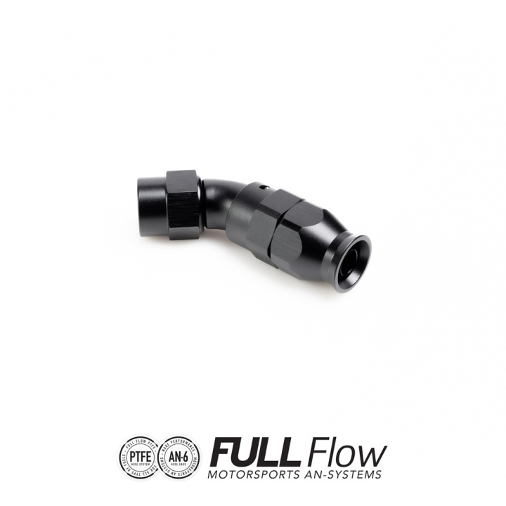 PTFE Slangkoppling Full Flow AN-6 45° Nuke Performance i gruppen Tuning / AN-Kopplingar, Slang & Tillbehör / AN Slangkopplingar / AN Slangkopplingar PTFE hos DDESIGN Scandinavia AB (nuke-810-04-106)