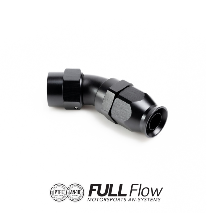 PTFE Slangkoppling Full Flow AN-10 45° Nuke Performance i gruppen Tuning / AN-Kopplingar, Slang & Tillbehör / AN Slangkopplingar / AN Slangkopplingar PTFE hos DDESIGN Scandinavia AB (nuke-810-04-110)